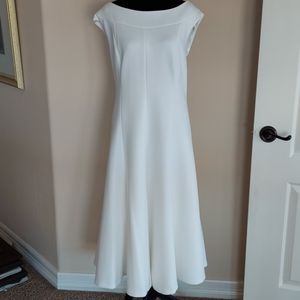 Calvin Klein boat neck, sleeveless,midi dress